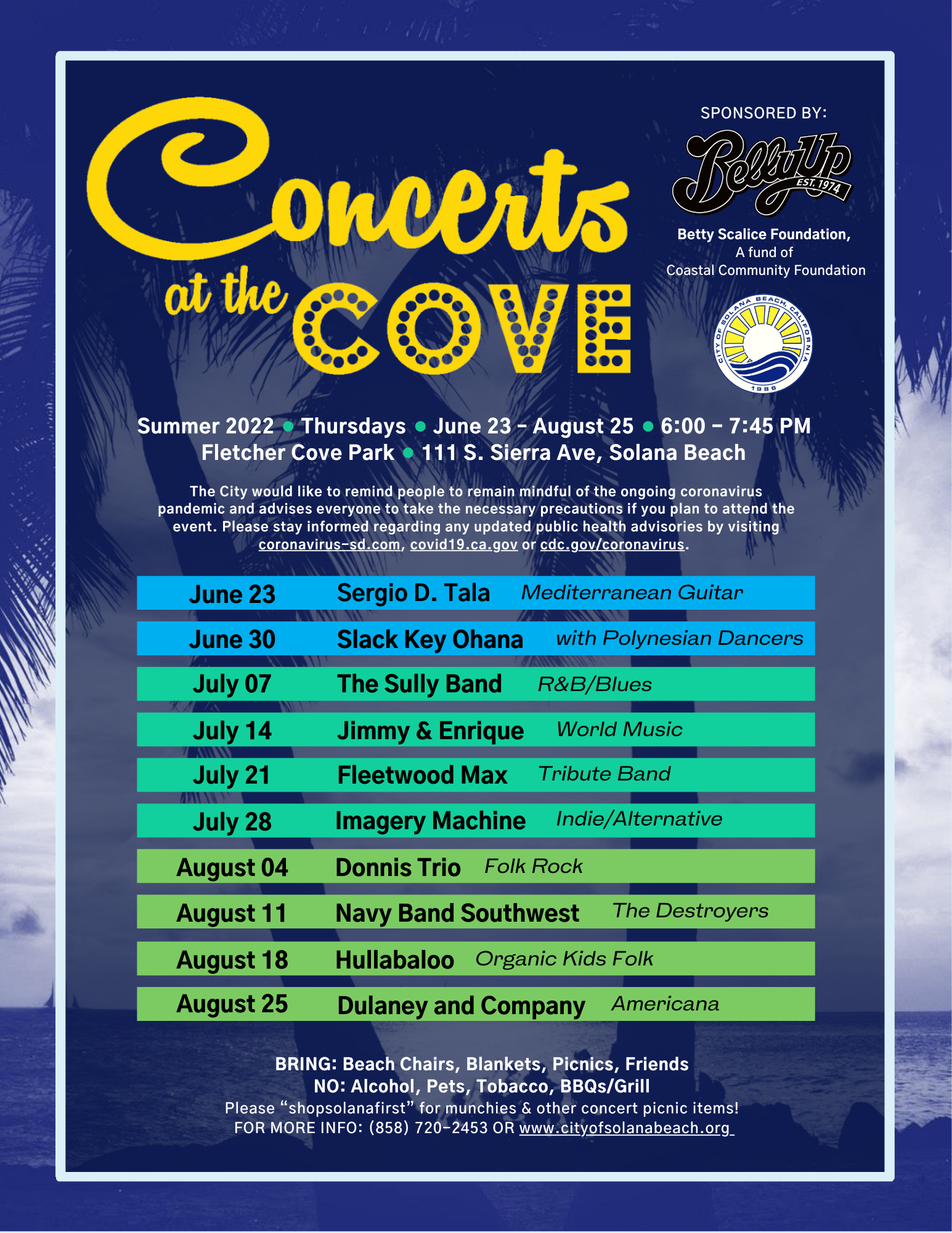 Concerts at the Cove Solana Beach